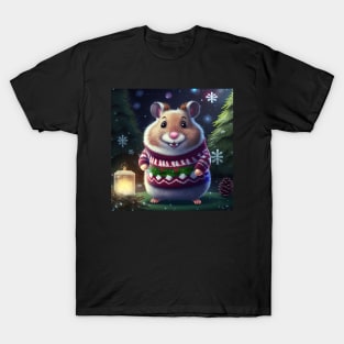 Cute Christmas Hamster T-Shirt